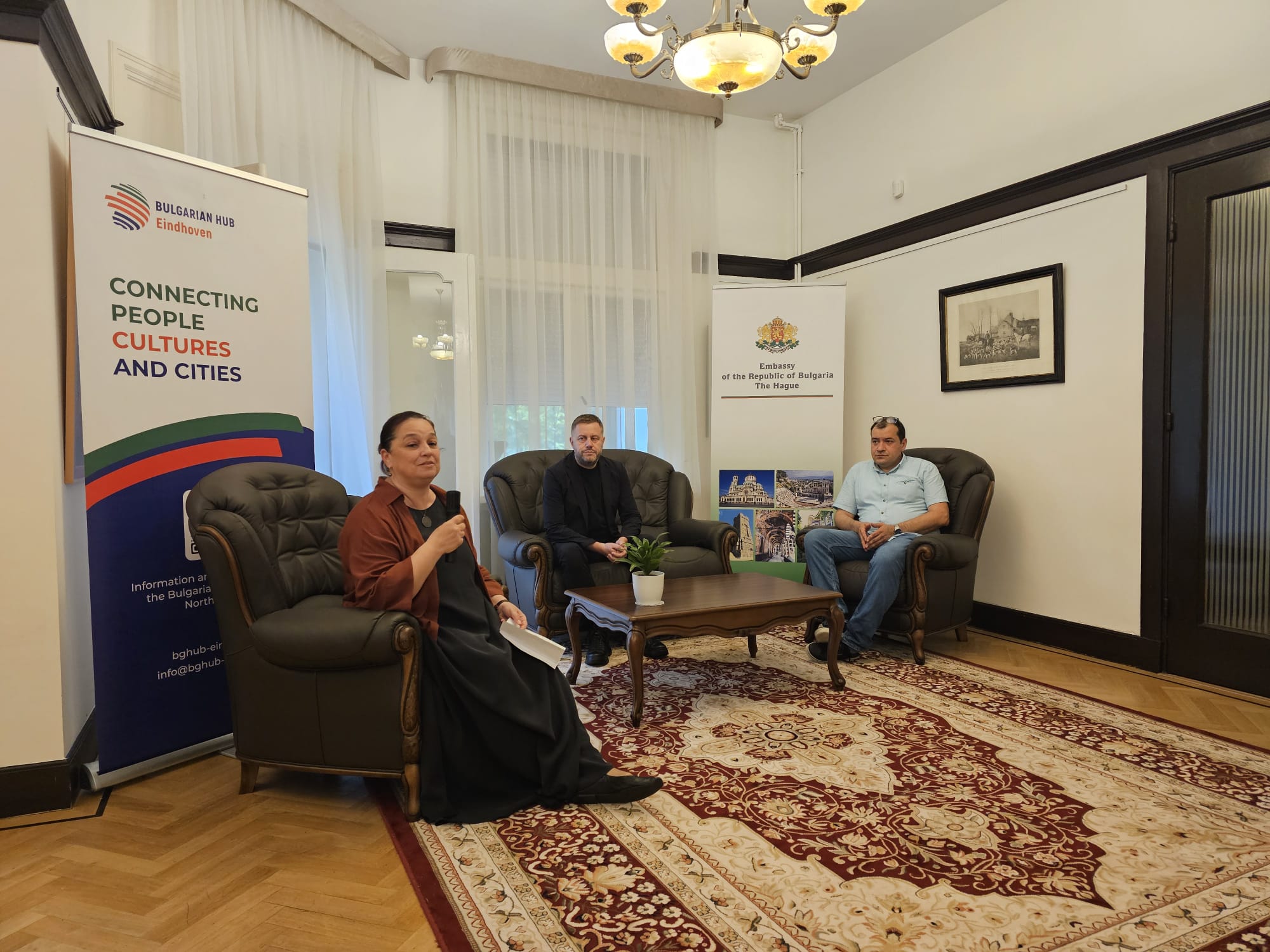 Meeting with Georgi Milkov at the Embassy of the Republic of Bulgaria
